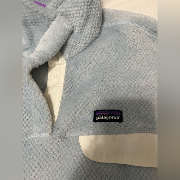 Baby Blue Patagonia re-tool snap T fleece pullover size: L - Picture 4 of 4